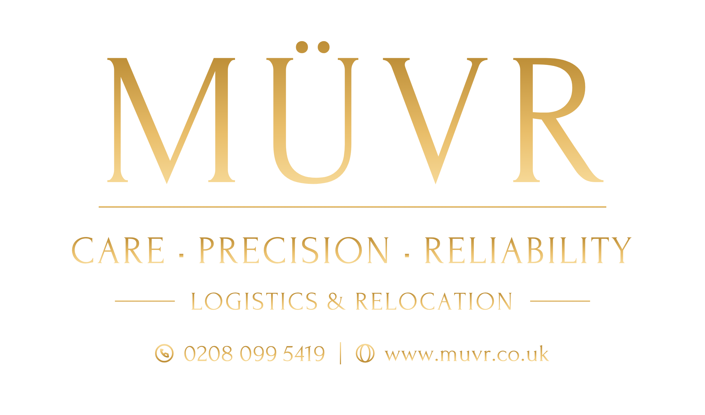 MÜVR — Care · Precision · Reliability · Logistics & Relocation